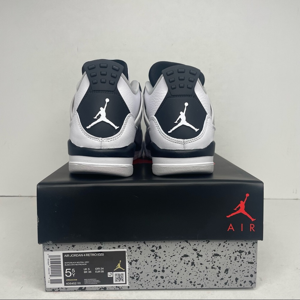 Nike Air Jordan 4 Retro GS “Military Black” NEW 2022 - Picture 4 of 4